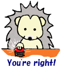 "Prinkly" the Hedgehog (english ver.) sticker #5843517