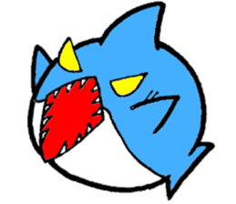 circle shark sticker sticker #5843685