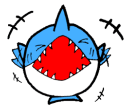 circle shark sticker sticker #5843721