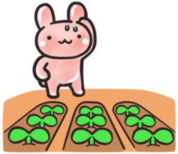 Dave, the farmer bunny. (EN) sticker #5843806