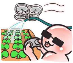 Dave, the farmer bunny. (EN) sticker #5843807