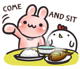 Dave, the farmer bunny. (EN) sticker #5843820