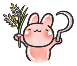 Dave, the farmer bunny. (EN) sticker #5843838