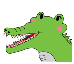 Playful Crocodile (Wild life version) sticker #5844219