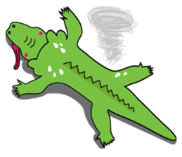 Playful Crocodile (Wild life version) sticker #5844220