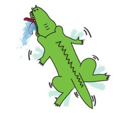 Playful Crocodile (Wild life version) sticker #5844222