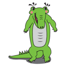 Playful Crocodile (Wild life version) sticker #5844223