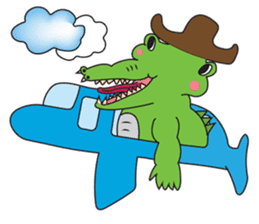 Playful Crocodile (Wild life version) sticker #5844225