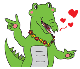 Playful Crocodile (Wild life version) sticker #5844226