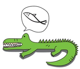 Playful Crocodile (Wild life version) sticker #5844228