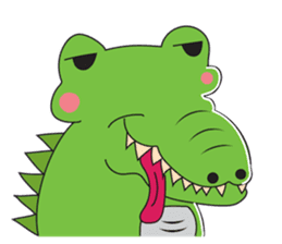 Playful Crocodile (Wild life version) sticker #5844230