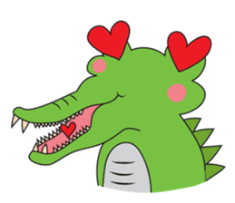 Playful Crocodile (Wild life version) sticker #5844233