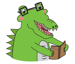 Playful Crocodile (Wild life version) sticker #5844234