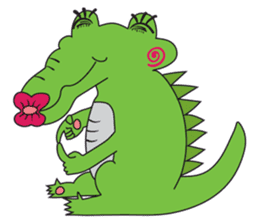 Playful Crocodile (Wild life version) sticker #5844235