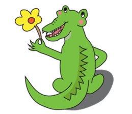 Playful Crocodile (Wild life version) sticker #5844236