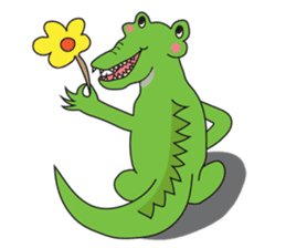 Playful Crocodile (Wild life version) sticker #5844236