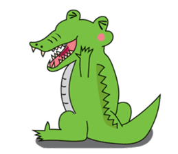 Playful Crocodile (Wild life version) sticker #5844238