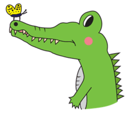 Playful Crocodile (Wild life version) sticker #5844239