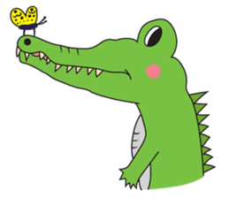 Playful Crocodile (Wild life version) sticker #5844239