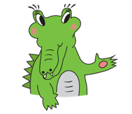 Playful Crocodile (Wild life version) sticker #5844240