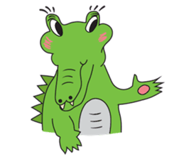 Playful Crocodile (Wild life version) sticker #5844240