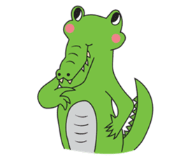 Playful Crocodile (Wild life version) sticker #5844241