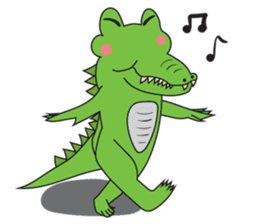 Playful Crocodile (Wild life version) sticker #5844243