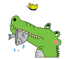 Playful Crocodile (Wild life version) sticker #5844245