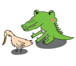 Playful Crocodile (Wild life version) sticker #5844247