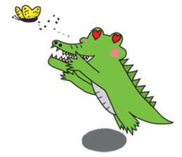 Playful Crocodile (Wild life version) sticker #5844249