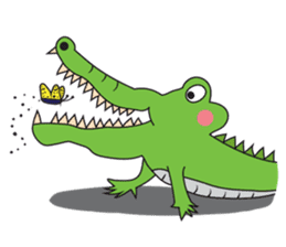 Playful Crocodile (Wild life version) sticker #5844250