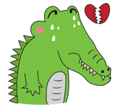 Playful Crocodile (Wild life version) sticker #5844251