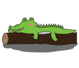 Playful Crocodile (Wild life version) sticker #5844252