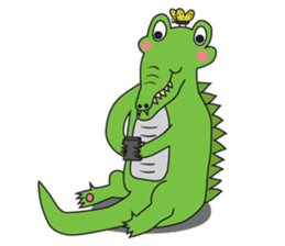 Playful Crocodile (Wild life version) sticker #5844254