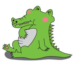 Playful Crocodile (Wild life version) sticker #5844255
