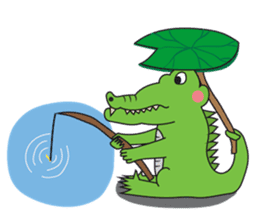 Playful Crocodile (Wild life version) sticker #5844256