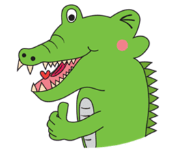 Playful Crocodile (Wild life version) sticker #5844257