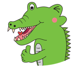 Playful Crocodile (Wild life version) sticker #5844257