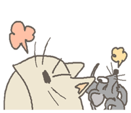 Cat / Chat 3 Picture only sticker #5844320