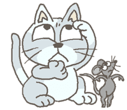 Cat / Chat 3 Picture only sticker #5844338