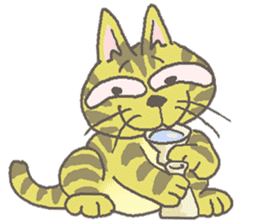 Cat / Chat 3 Picture only sticker #5844352