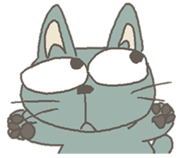 Cat / Chat 3 Picture only sticker #5844356