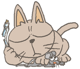 Cat / Chat 3 Picture only sticker #5844372