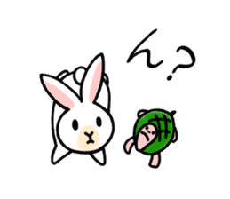 Great friends, Rabbit and Turtle sticker #5845113