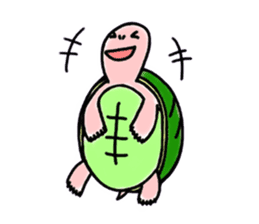 Great friends, Rabbit and Turtle sticker #5845115