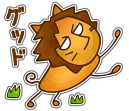Runaway Lion sticker #5845478