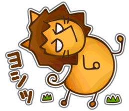 Runaway Lion sticker #5845480