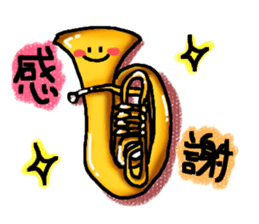 Brass & Wind orchestra instruments vol.2 sticker #5846376
