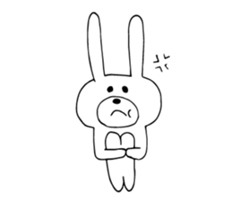 Daily negative rabbit sticker #5847011