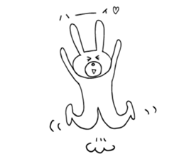 Daily negative rabbit sticker #5847013